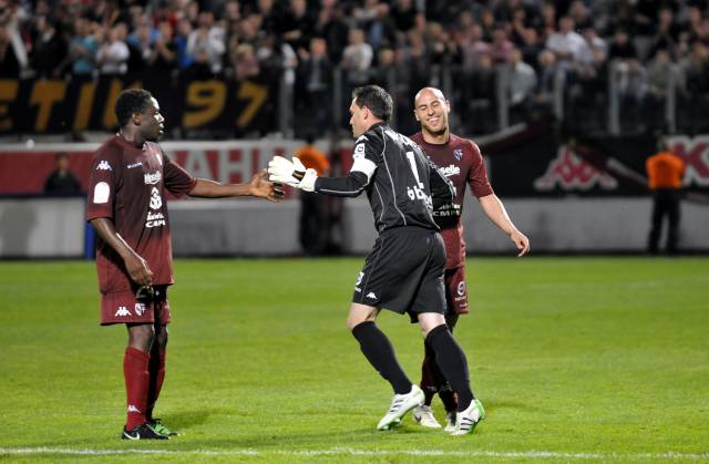 Metz - Nîmes, 37ème journée de Ligue 2  : Ludovic Guerriero, Christophe Marichez, Adama Tamboura