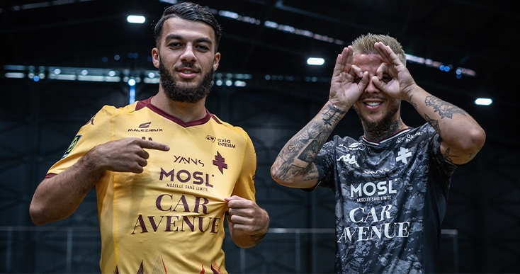 Yanns sur les maillots Away et Third Football Club de Metz